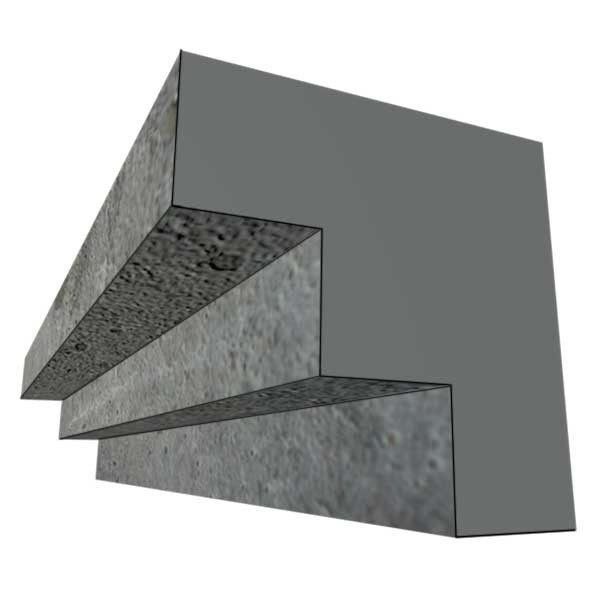 Molde em poliestireno EPS para cornija P7 150x150 - 2