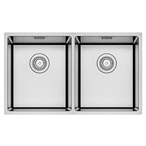 Lava-Louças EDGE-BOLD 34-34 encastrar 2 pias 78x44 cm - 1