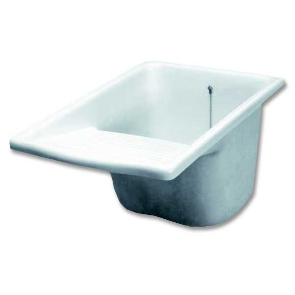 Pia em fibra de vidro 56x55x35 cm - 1