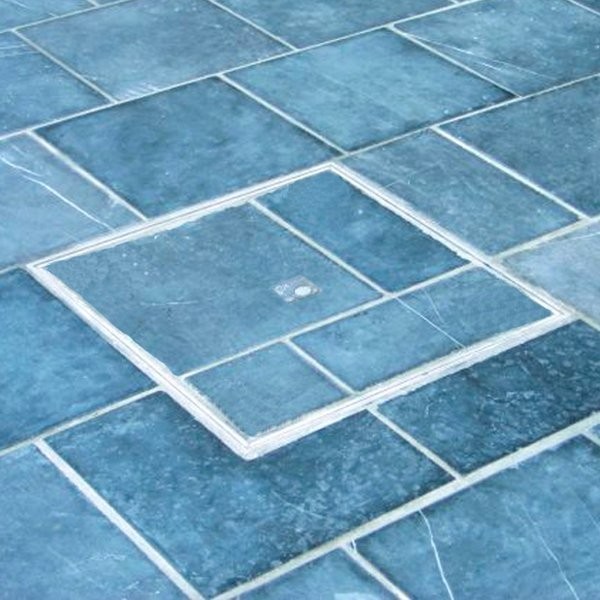 Tampa oculta + aro reforçado em aço galvanizado C250 30x30 cm - 3