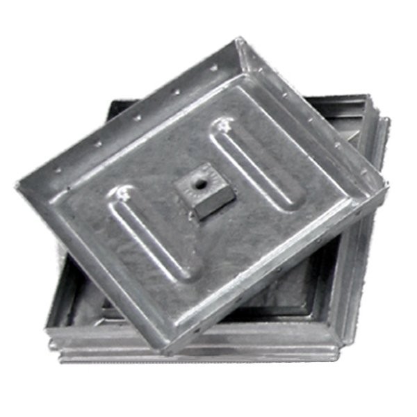 Tampa oculta + aro reforçado em aço galvanizado C250 30x30 cm - 2