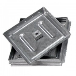 Tampa oculta + aro reforçado em aço galvanizado C250 60x60 cm - 2