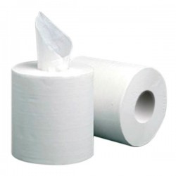Papel toalha de mão branco 100 metros - 1