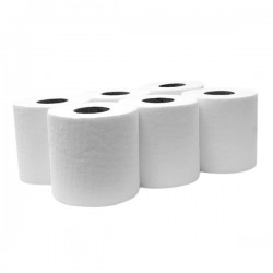 Papel toalha de mão branco 100 metros - 2