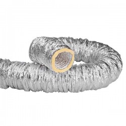 Tubo de alumínio flexível com isolamento diâmetro 82 mm - 10m - 2
