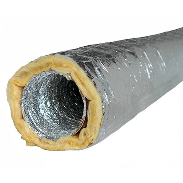Tubo de alumínio flexível com isolamento diâmetro 152 mm - 10m - 1