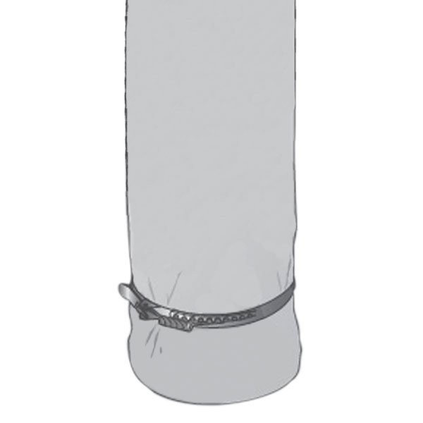 Braçadeira de tubo flexível diâmetro 125 - 3