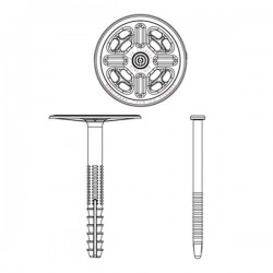 Pino para fixação de isolamento externo ETICS 180 mm | 250 Uni - 8