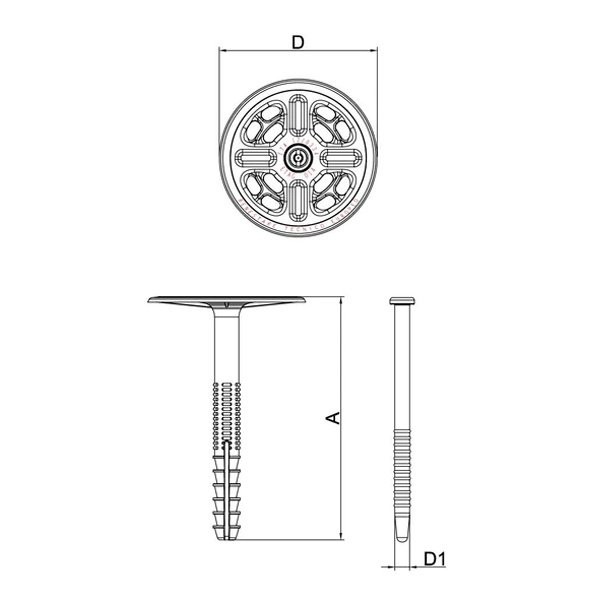 Pino para fixação de isolamento externo ETICS 120 mm | 500 Uni - 7