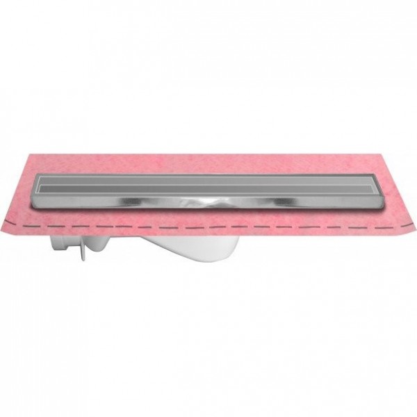 Canal de duche italiano em Inox com tampa rebaixada 55cm - 2