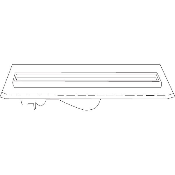 Canal de duche italiano em Inox com tampa rebaixada 55cm - 3