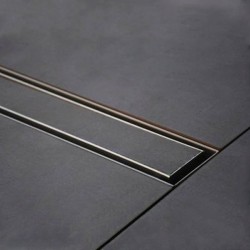 Canal de duche italiano em Inox com tampa rebaixada 95cm - 1