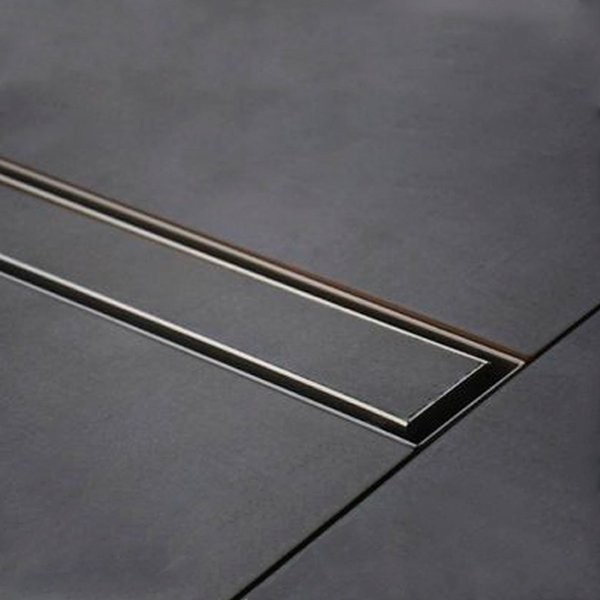 Canal de duche italiano em Inox com tampa rebaixada 95cm - 1