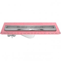 Canal de duche italiana em grelha Inox 45cm - 2