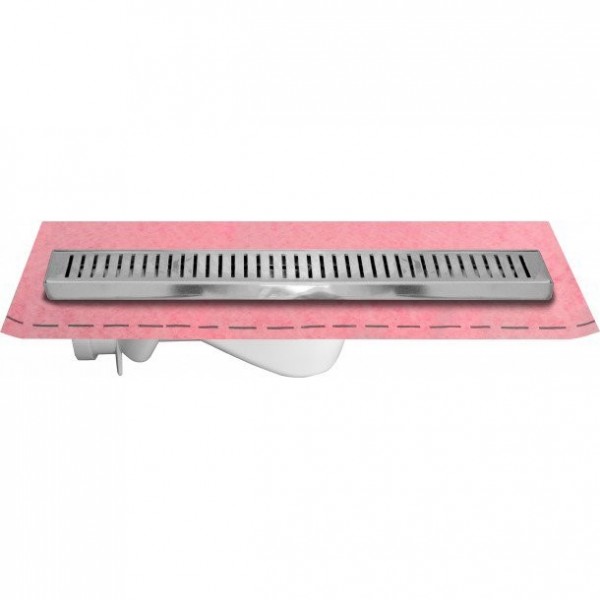 Canal de duche italiana em grelha Inox 45cm - 2