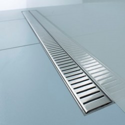 Canal de duche italiana em grelha Inox 75cm - 1