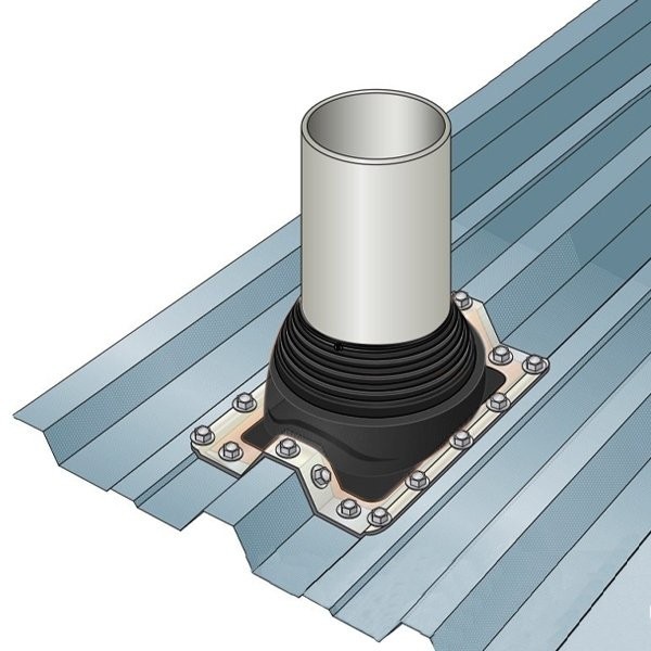 Membrana impermeável em EPDM para telhado Pipeco Nº 2 Ø22 ao Ø101 mm - 5