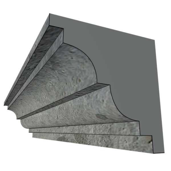 Molde em poliestireno EPS para cornija P1 220X220 - 2