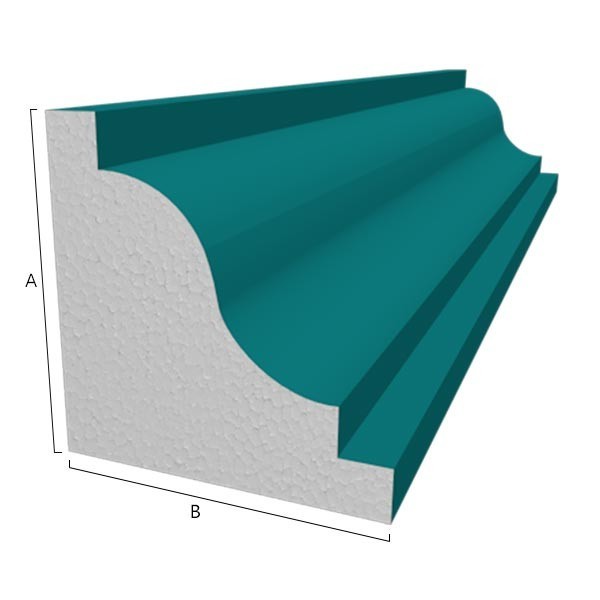 Molde em poliestireno EPS para cornija P2 270x270 - 1