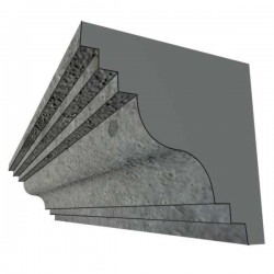 Molde em poliestireno EPS para cornija P4 150x150 - 2