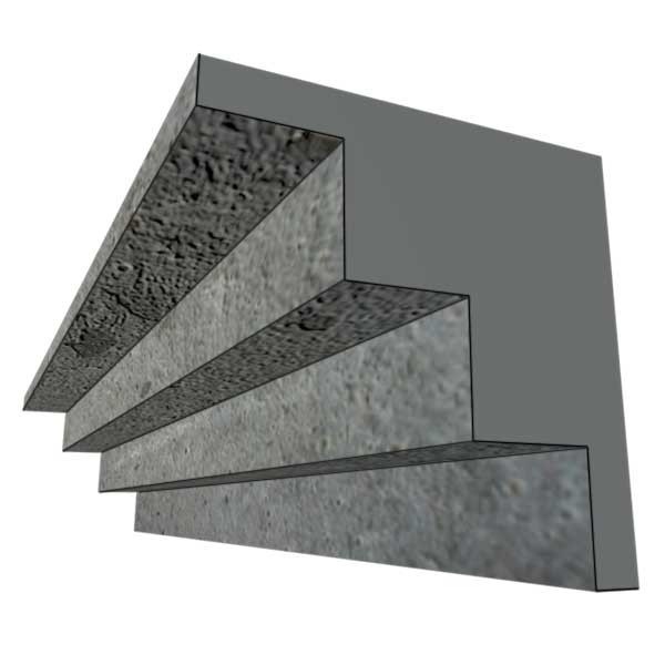 Molde em poliestireno EPS para cornija P6 150x150 - 2