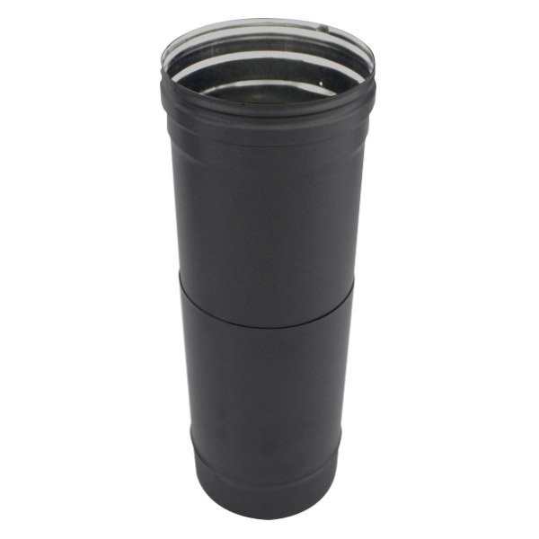 Tubo de chaminé extensível em Inox simples 38/56 cm Preto / antracite - 1