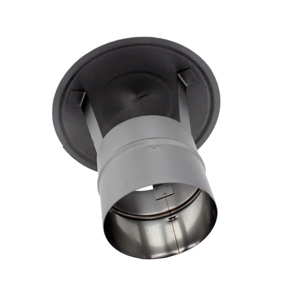Chapéu para chaminé em Inox simples Preto / antracite - 2