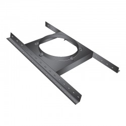 Suporte placa para tubagem chaminé Inox Preto / antracite - 1