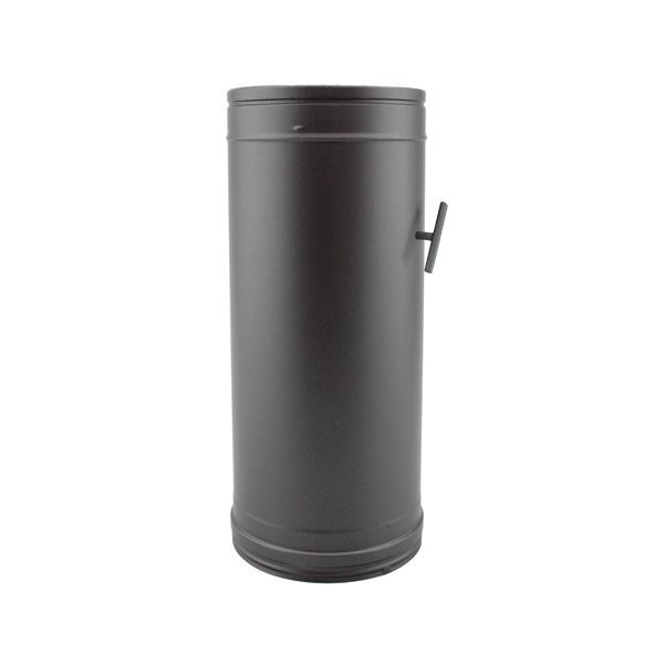 Tubo c/registo parede dupla isolado 50cm Preto / antracite - 1