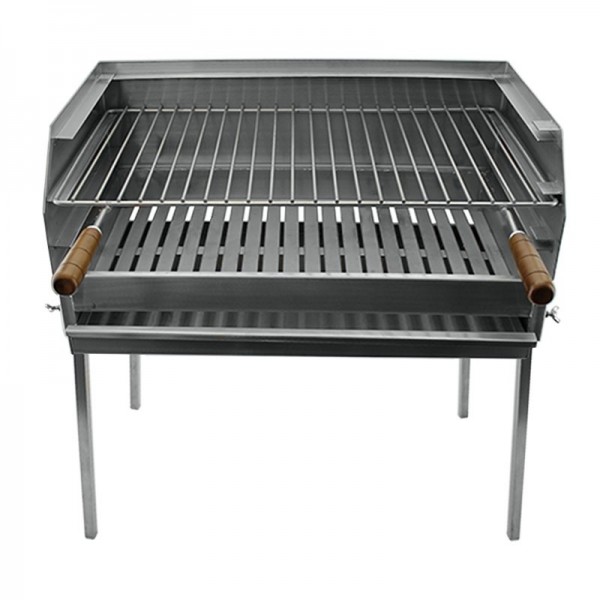 Barbecue BBQ a carvão BLAZE com pés em Inox 50x40 - 4