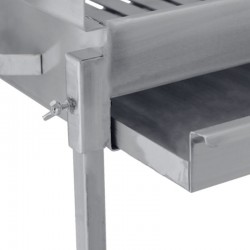Barbecue BBQ a carvão BLAZE com pés em Inox 50x40 - 8