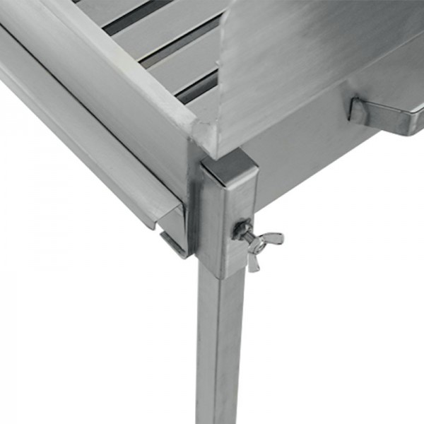 Barbecue BBQ a carvão BLAZE com pés em Inox 60x40 - 3