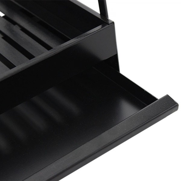 Grelhador de pousar em Aço Preto 70x40 - 4