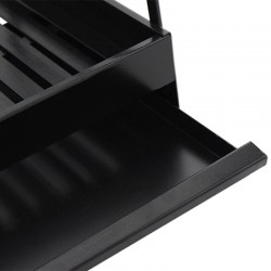 Grelhador de pousar em Aço Preto 80x40 - 4