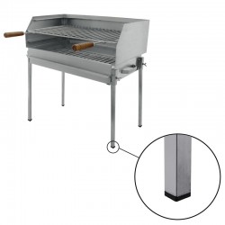 Barbecue BBQ a carvão BLAZE com pés em Inox 60x40 - 5