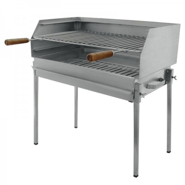 Barbecue BBQ a carvão BLAZE com pés em Inox 80x40 - 2