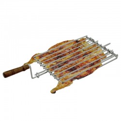 Grelha para churrasco em Inox 32x22 cm - 2