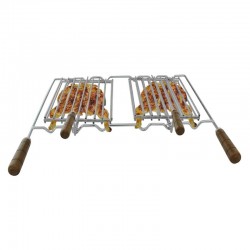 Grelha para churrasco em Inox 32x22 cm - 4