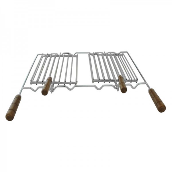 Grelha para churrasco em Inox 32x22 cm - 5