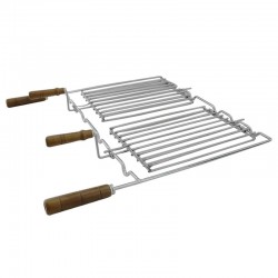 Grelha para churrasco em Inox 32x22 cm - 6
