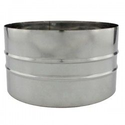 União macho para chaminé em Inox simples - 1