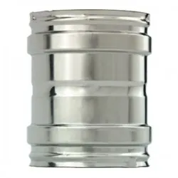 União fêmea para chaminé em Inox simples - 1