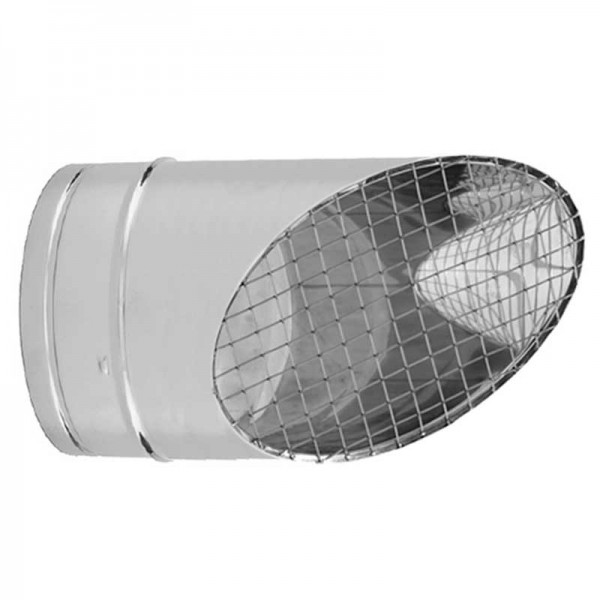 Chapéu bico de pato para chaminé em Inox simples - 1
