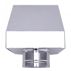 Chapéu para salamandra a Pellets em Inox simples - 3