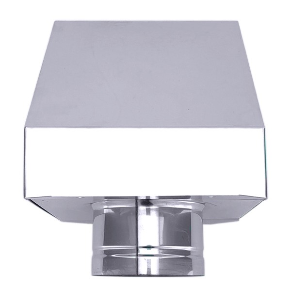 Chapéu para salamandra a Pellets em Inox simples - 3
