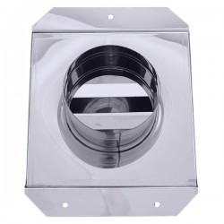 Chapéu para salamandra a Pellets em Inox simples - 2