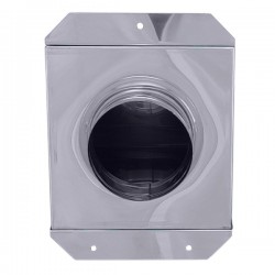 Chapéu para salamandra a Pellets em Inox simples - 4