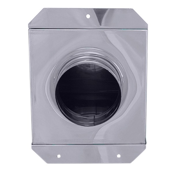 Chapéu para salamandra a Pellets em Inox simples - 4