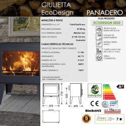 PANADERO Salamandra a lenha GIULIETTA EcoDesign - 5