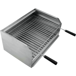 Grelhador a carvão BROIL em Inox 70x40 - 3